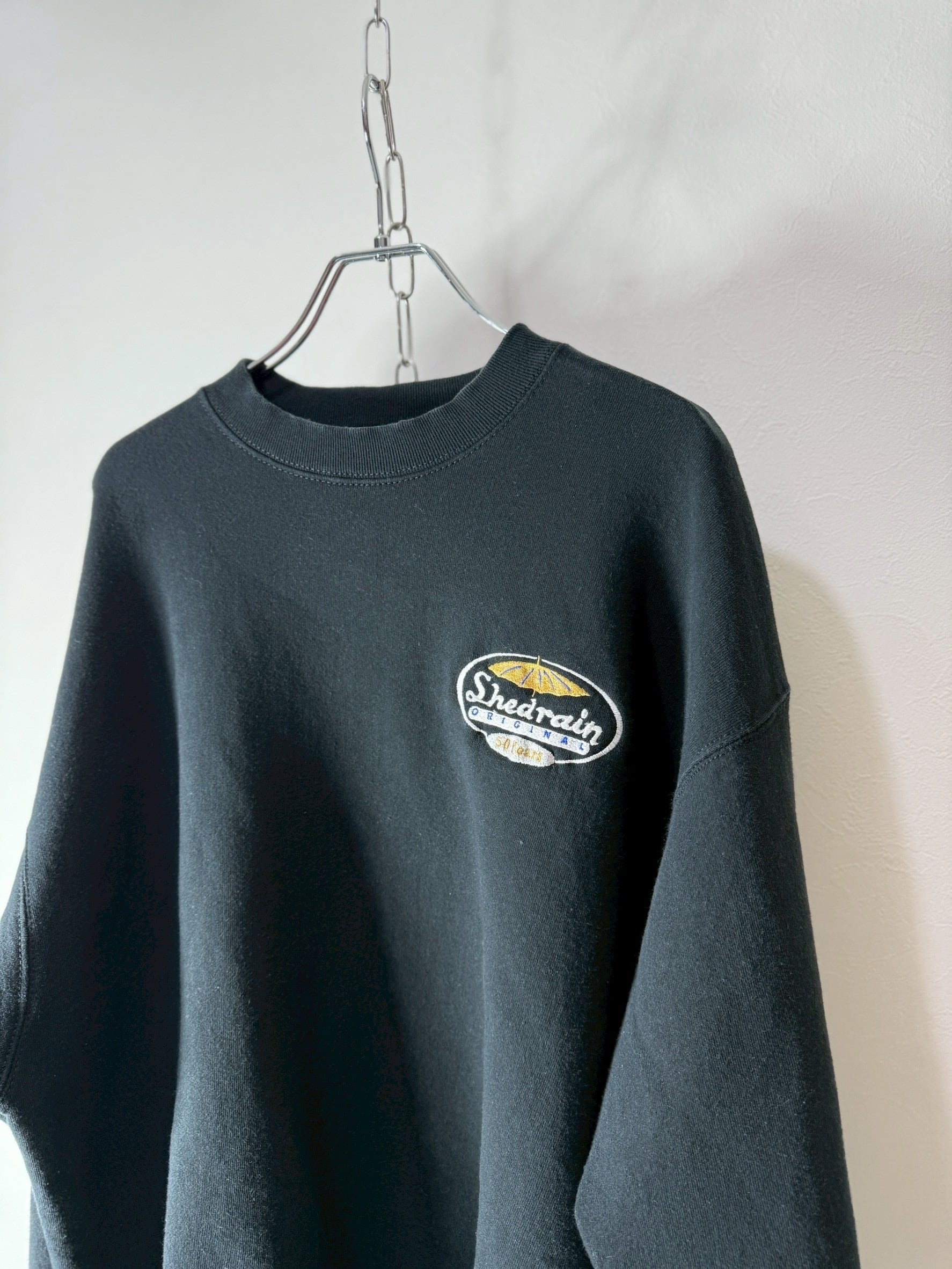 90’s USA made “Shedrain” Embroidered sweat shirt