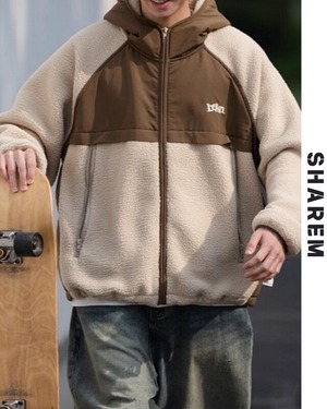 hooded sweatshirt jacket B0140