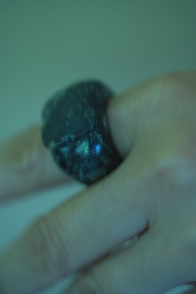 TOO - RING TALK - black jasper