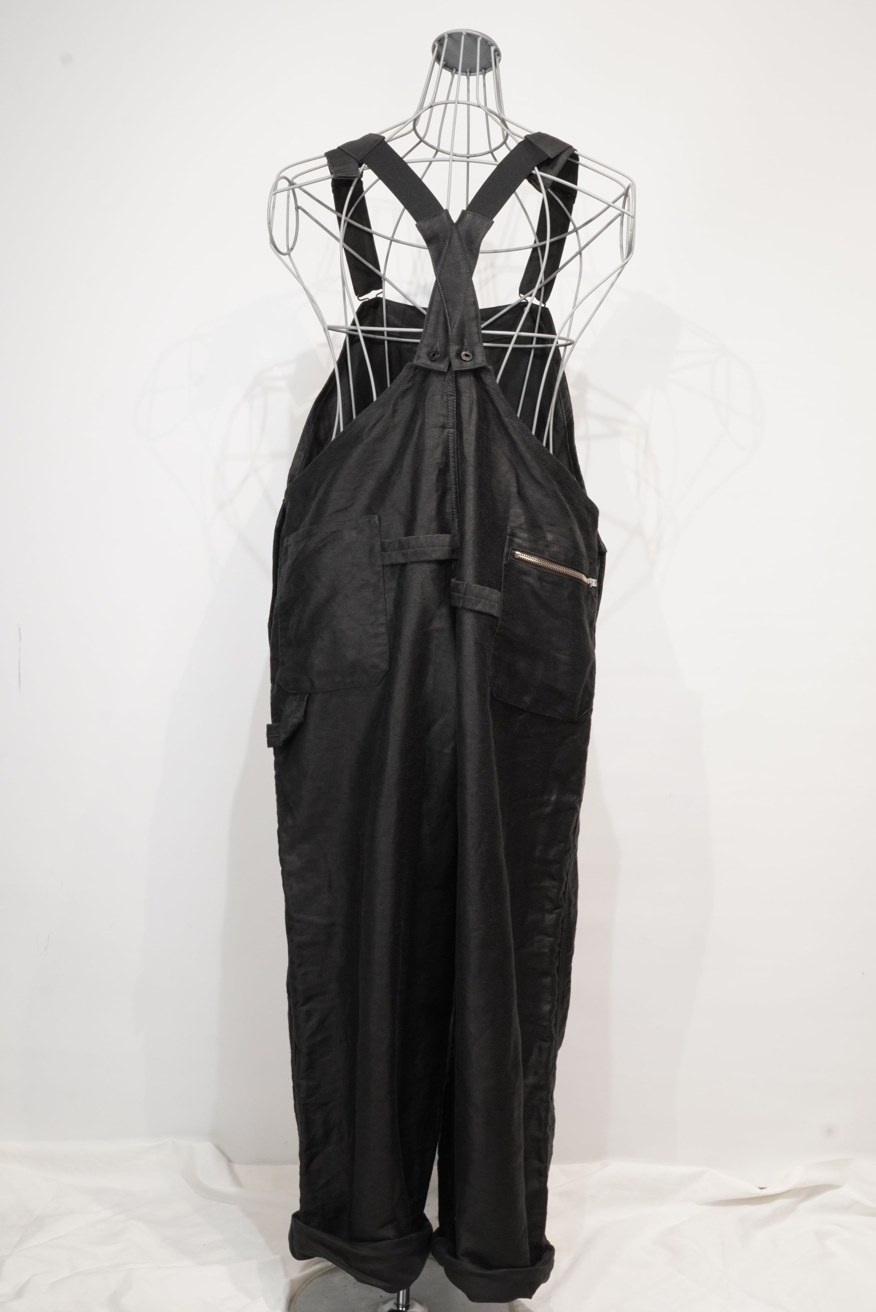 Nigel Cabourn OX'ed Silver / Coal Miner Dungarees All-in-one