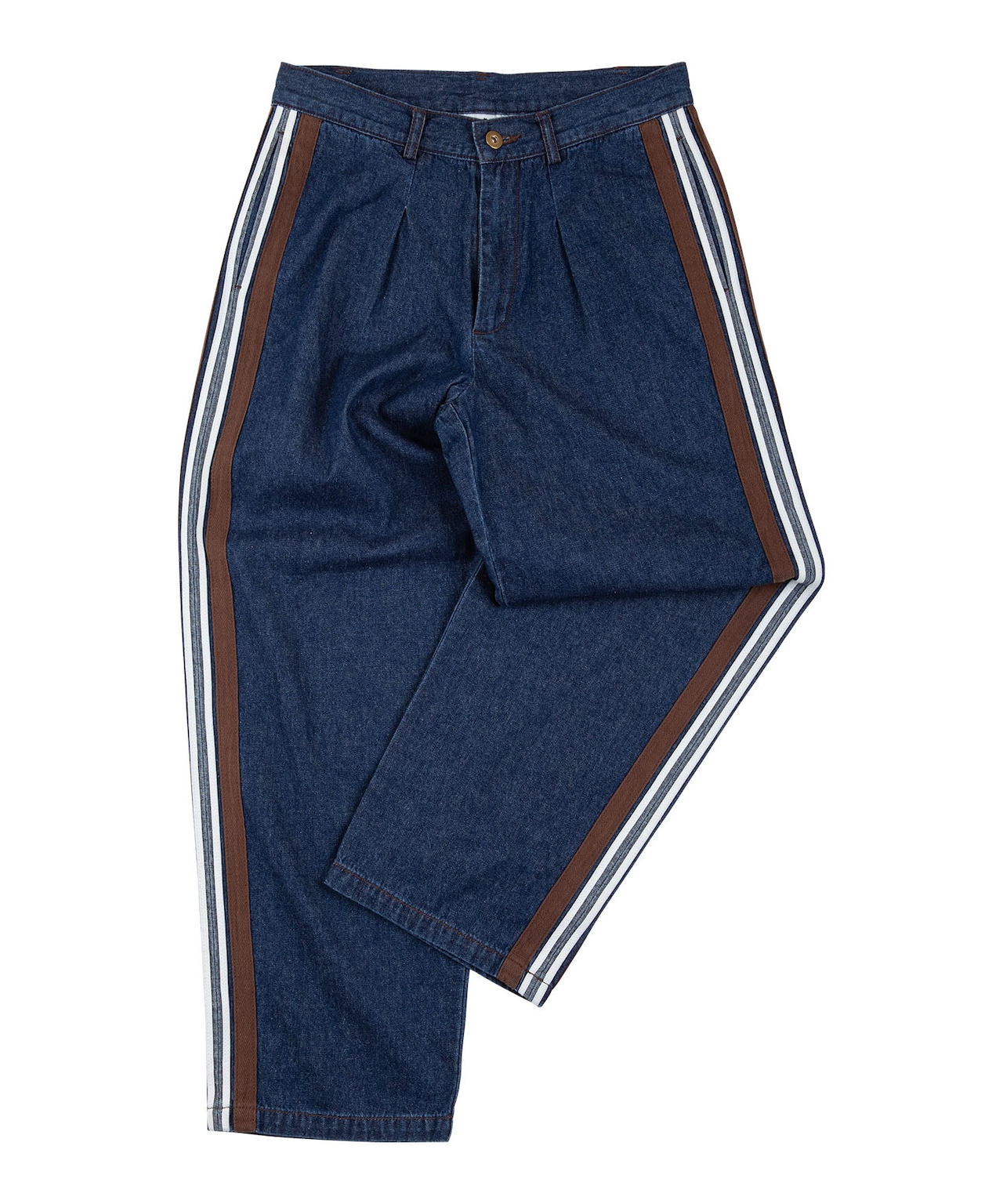 【SUNS】SIDE LINE VINTAGE WIDE DENIM PANTS［RSP005］