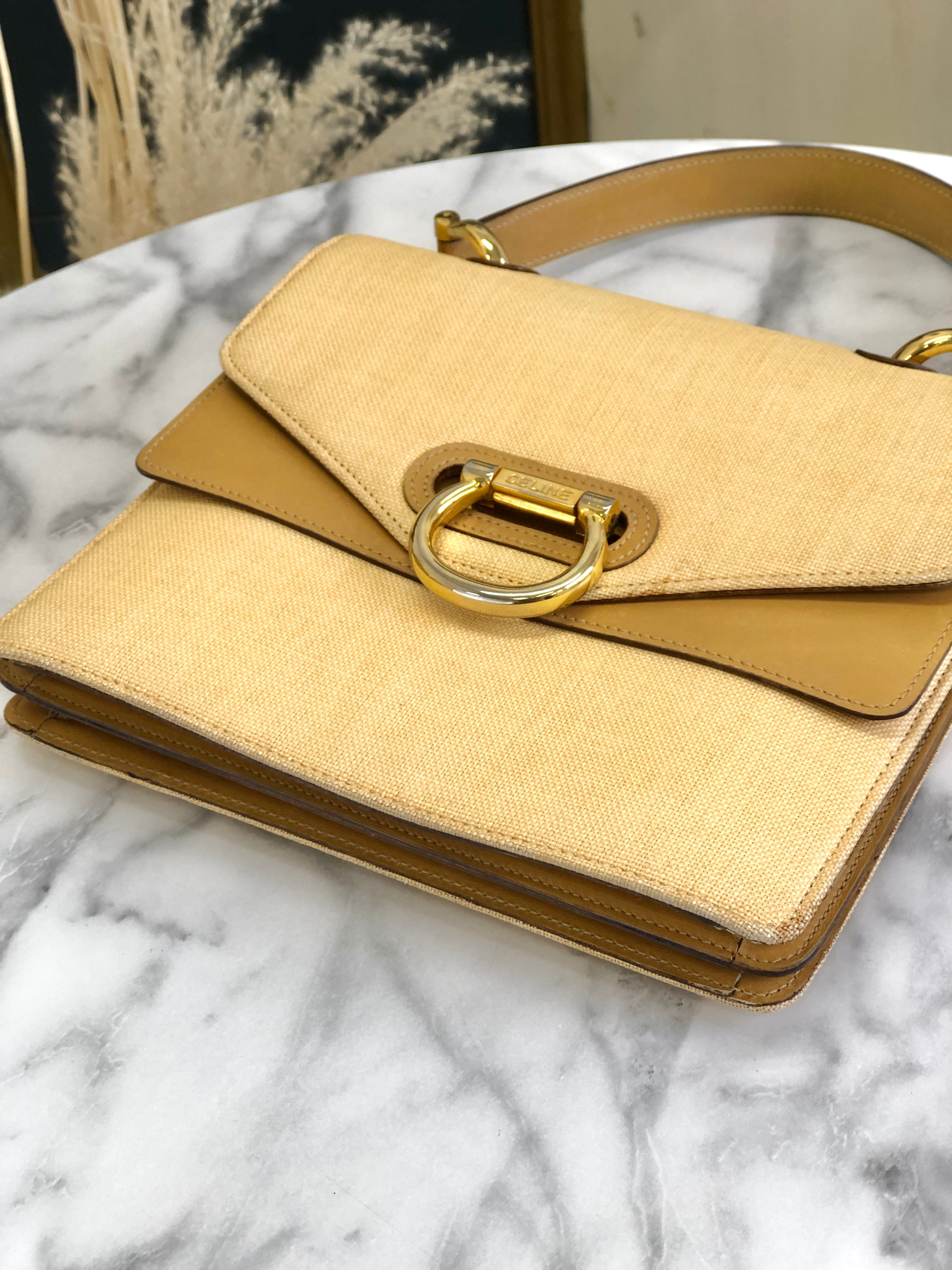 CELINE セリーヌ ホースビット ラフィア レザー ダブルフラップ CELINE セリーヌ ホースビット ラフィア レザー ダブルフラップ