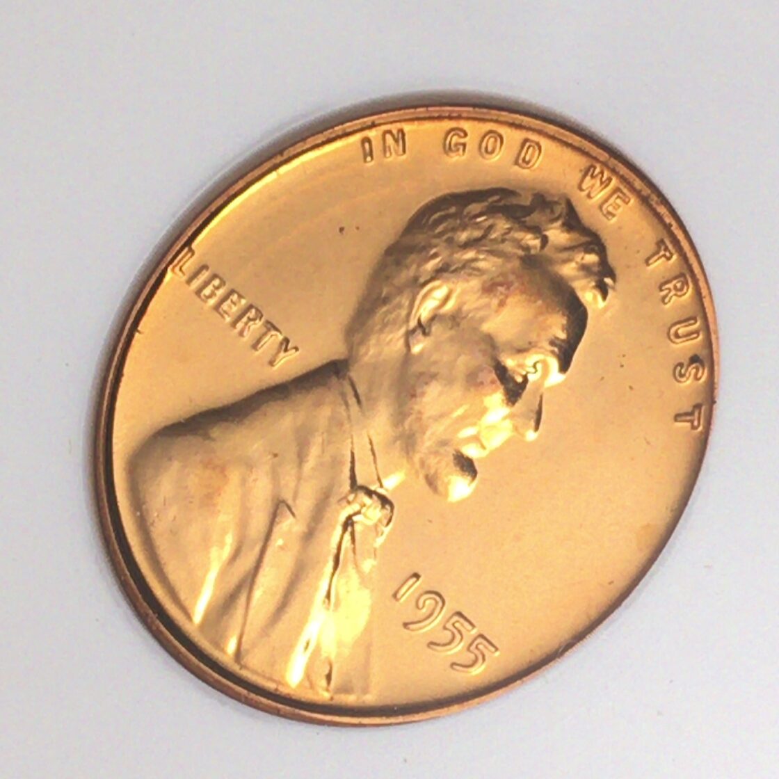 ラッキーペニー 1955年 アメリカ 米国 リンカーン 1ペニー銅貨 1C ANACS MS64 アンティーク コイン WW1374 | Pay ID