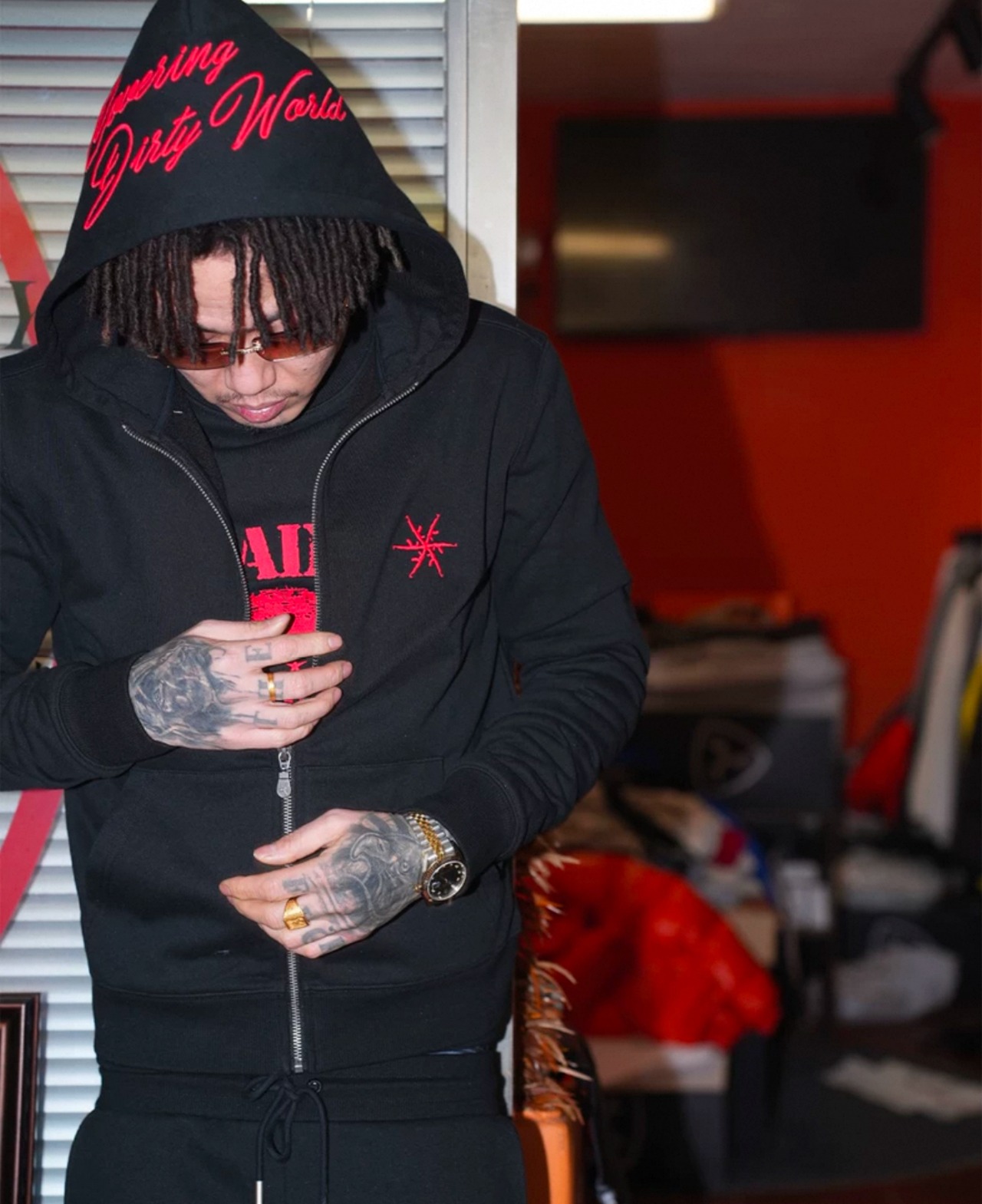 2color TGFCLUB SAINT zip hoodie SETUP対象 - 6