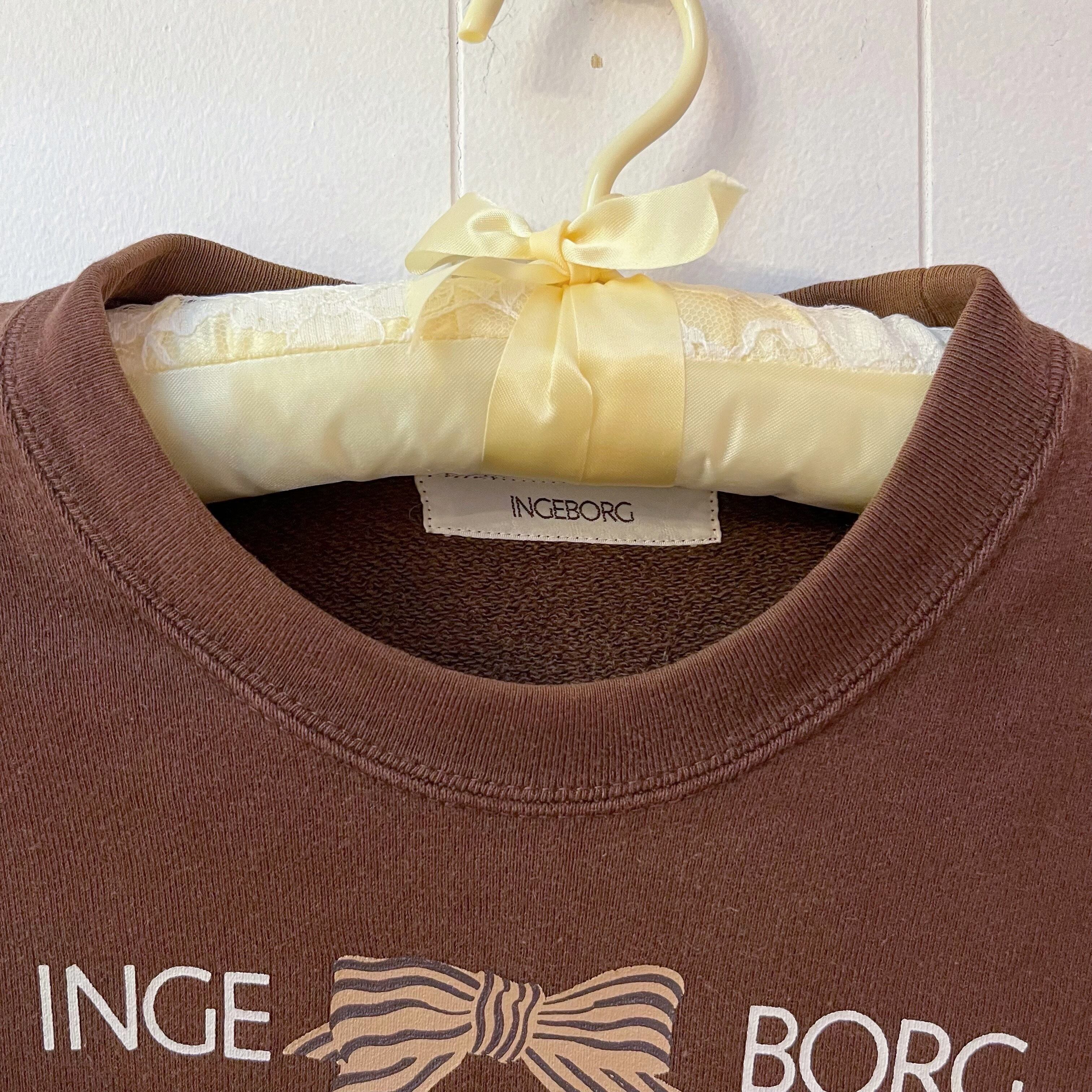 INGEBORG / chocolate brown ribbon sweat