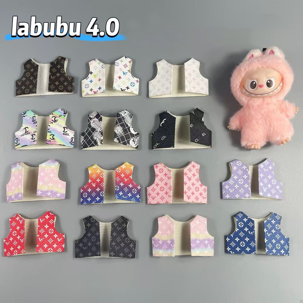 おしゃれなキーアイテム!トレンディな一枚♡ labubu ベスト ラブブ 4.0専用 10cm トレンド ベスト クールでかっこいい ドール服