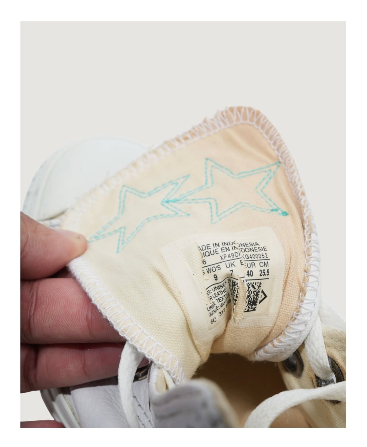 CHROME HEARTS クロムハーツ Converse Star Patch Leather Chuck