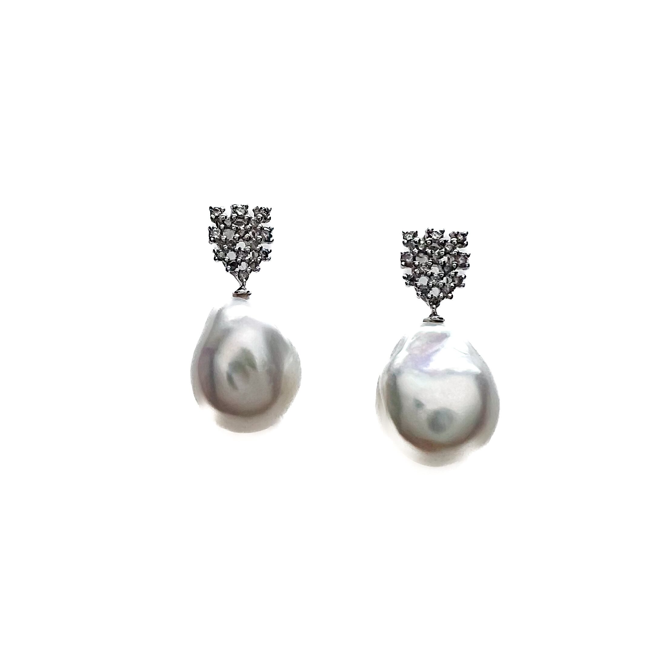 PT900  白蝶パール　ピアス　約10.3 Pt900 白蝶パール ピアス | マユヤマジュエラー ｜ Mayuyama Jeweler