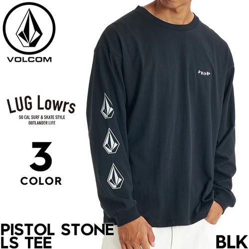 VOLCOM ボルコム ヴォルコム PISTOL STONE LS TEE 長袖Tシャツ ロンT メンズ レディース コットン100% VLT261011 26SP 日本代理店正規品