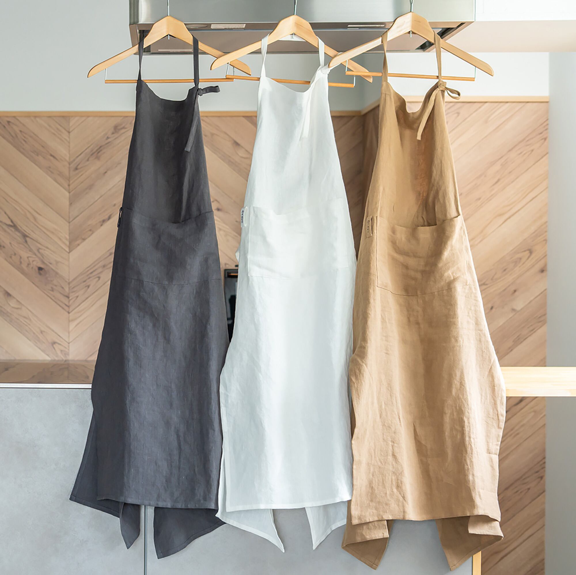 Y-Style 素材にこだわったフランス産リネン100%エプロン | かぞく収納  