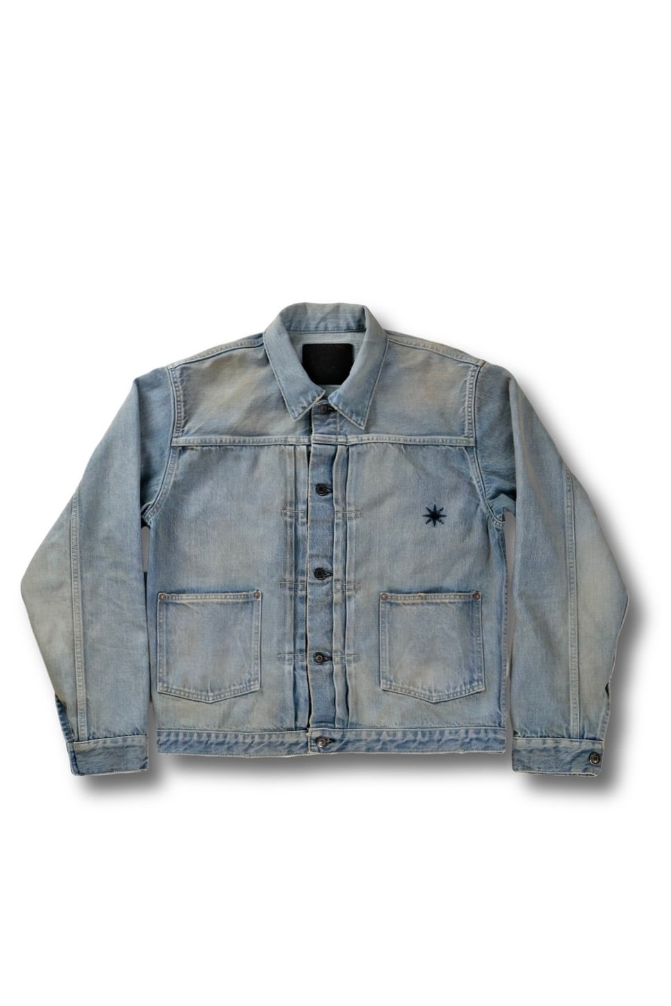 FULLCOUNT×GDC Classic Pleated Denim Jacket (Hand Wash) GFC2002HW