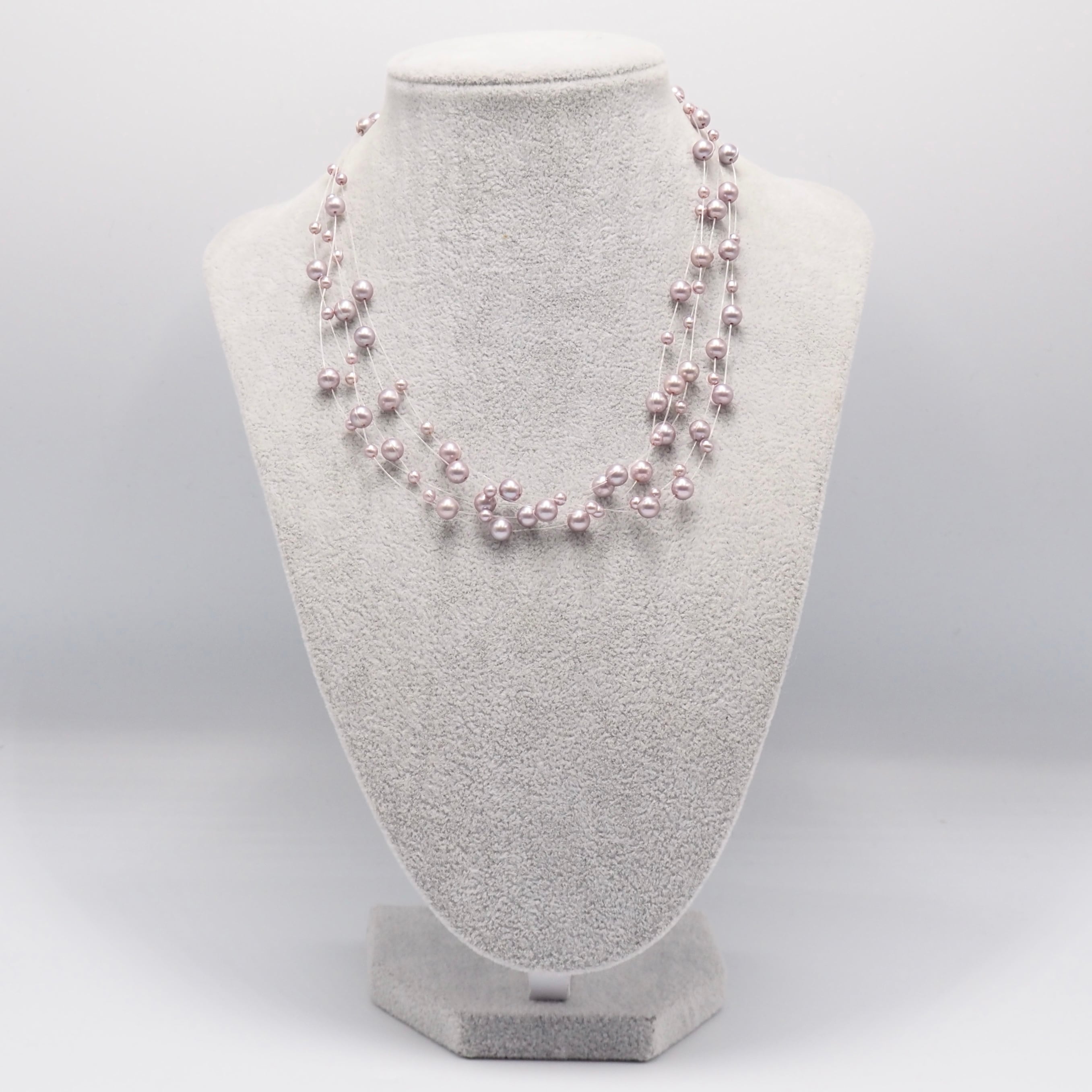 TASAKI パールネックレス 5連　シルバーネックレス　美品 TASAKI 5連 パール ネックレス チョーカー シルバー K18 ホワイト