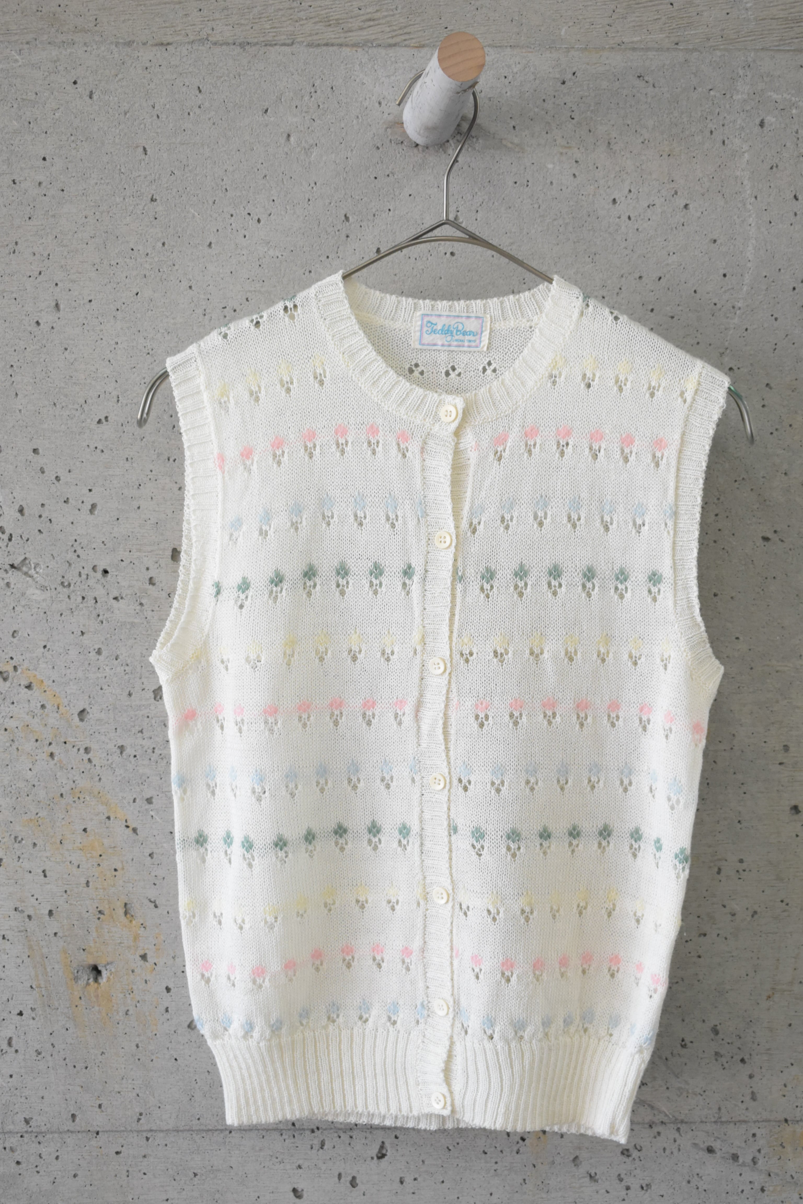 Crisp Mohair Knit Vest