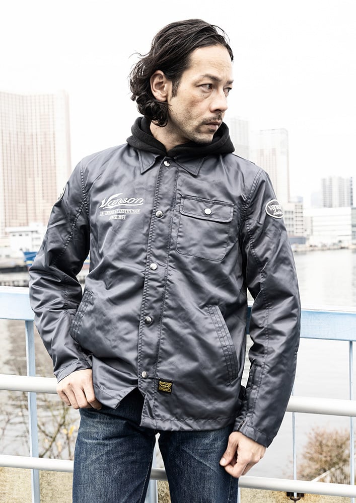 特価 VANSON SVS2605S バンソン 撥水 コーチジャケット ドラゴン SVS2605S コーチジャケット | vansonleathers