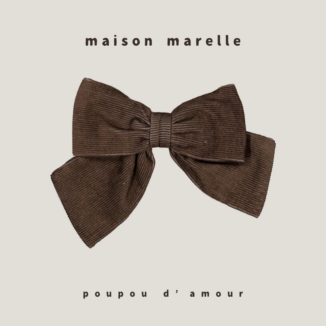 送料無料 【予約】maison marelle|HALLES brown velvet(11月上旬以降入荷予定)