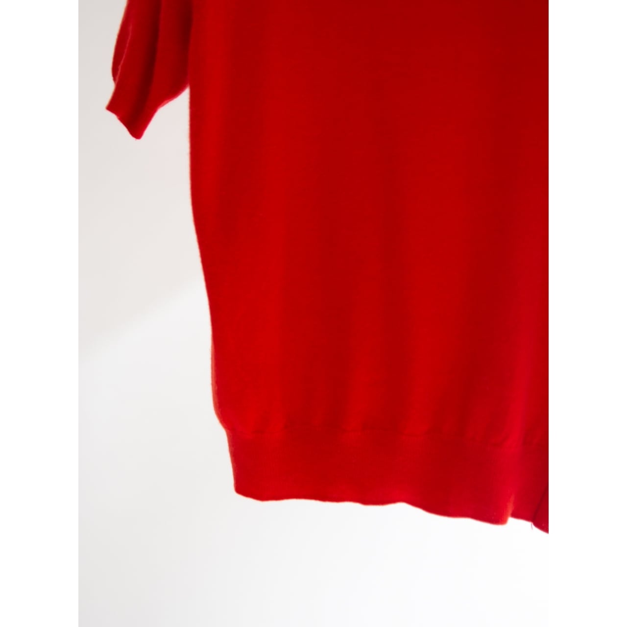 【BRAEMAR】Made in Scotland 100% Cashmere H/S Sweater(ブレーマー スコットランド製 カシミヤ半袖ニット セーター)