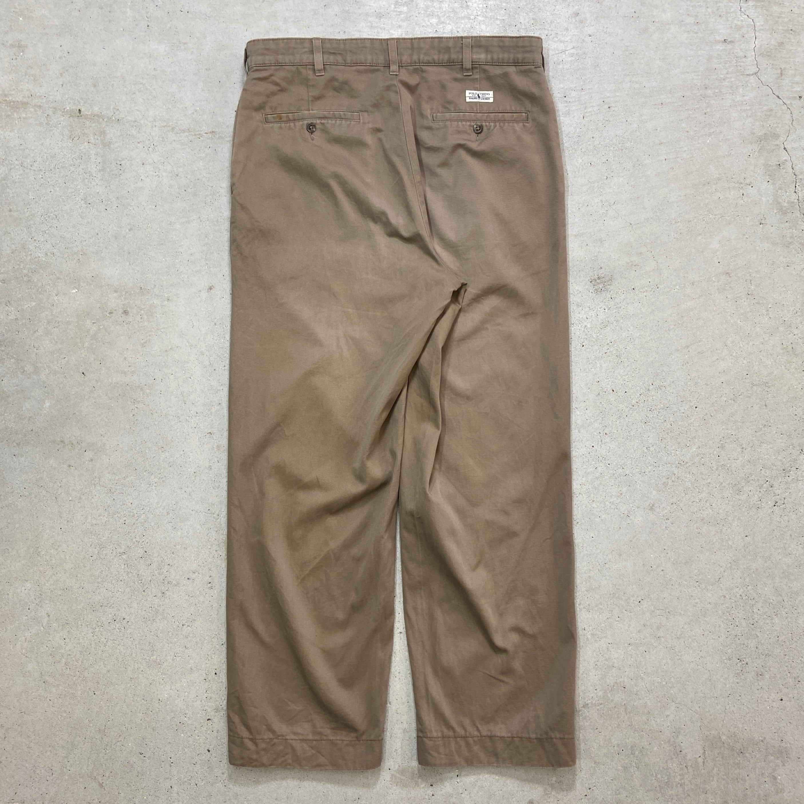 90年代 Polo by Ralph Lauren ポロバイラルフローレン チノパンツ ワイド メンズW34 古着 90s アメカジ VINTAGE ヴィンテージ ポロチノ【チノパンツ,コットンパンツ】/ベージュ | cave 古着屋【公式】古着通販サイト 90年代 Polo by Ralph Lauren ポロバイラルフローレン チノパンツ ワイド メンズW34 古着 90s アメカジ VINTAGE ヴィンテージ ポロチノ【チノパンツ,コットンパンツ】/ベージュ | cave 古着屋【公式】古着通販サイト