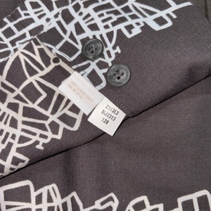 PERRY ELLIS hem print shirt