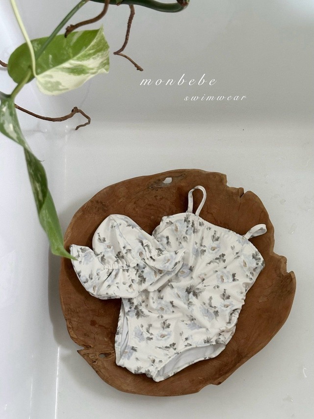 [MONBEBE] Blue Rose Swim Bodysuit Mom / [몽베베] 블루로즈스윔슈트엄마