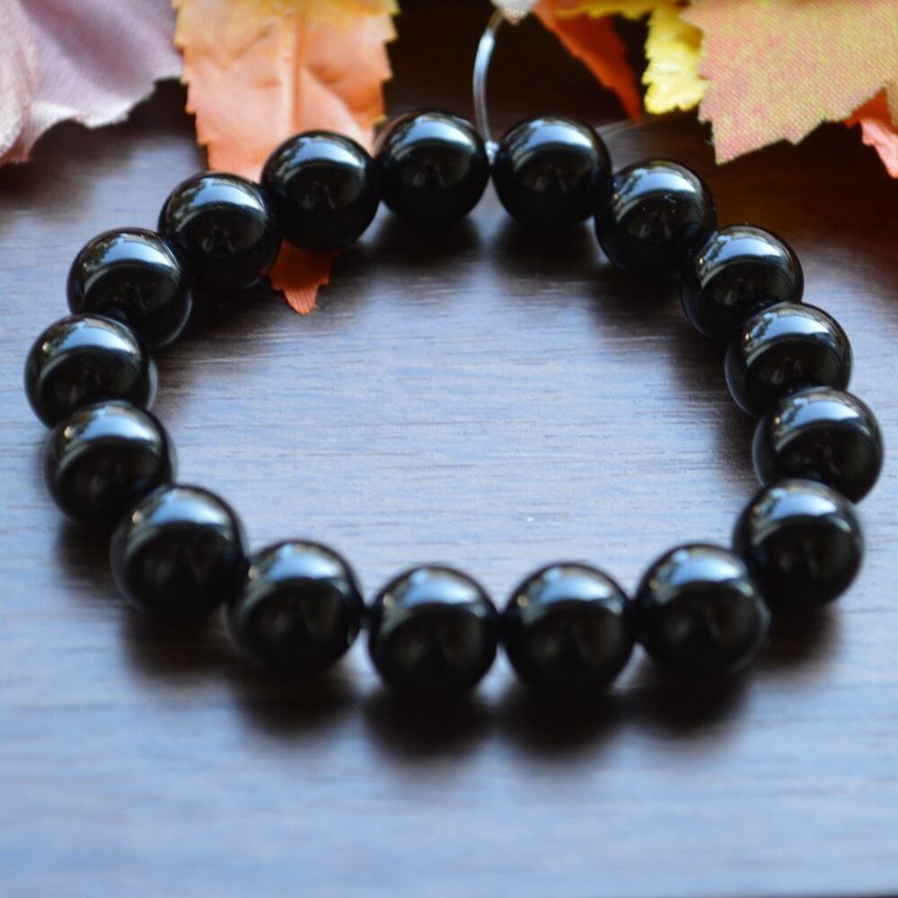 ☆ロシア産☆最高の邪気祓い☆最高級☆黒水晶/モリオン5A☆極上10mm  