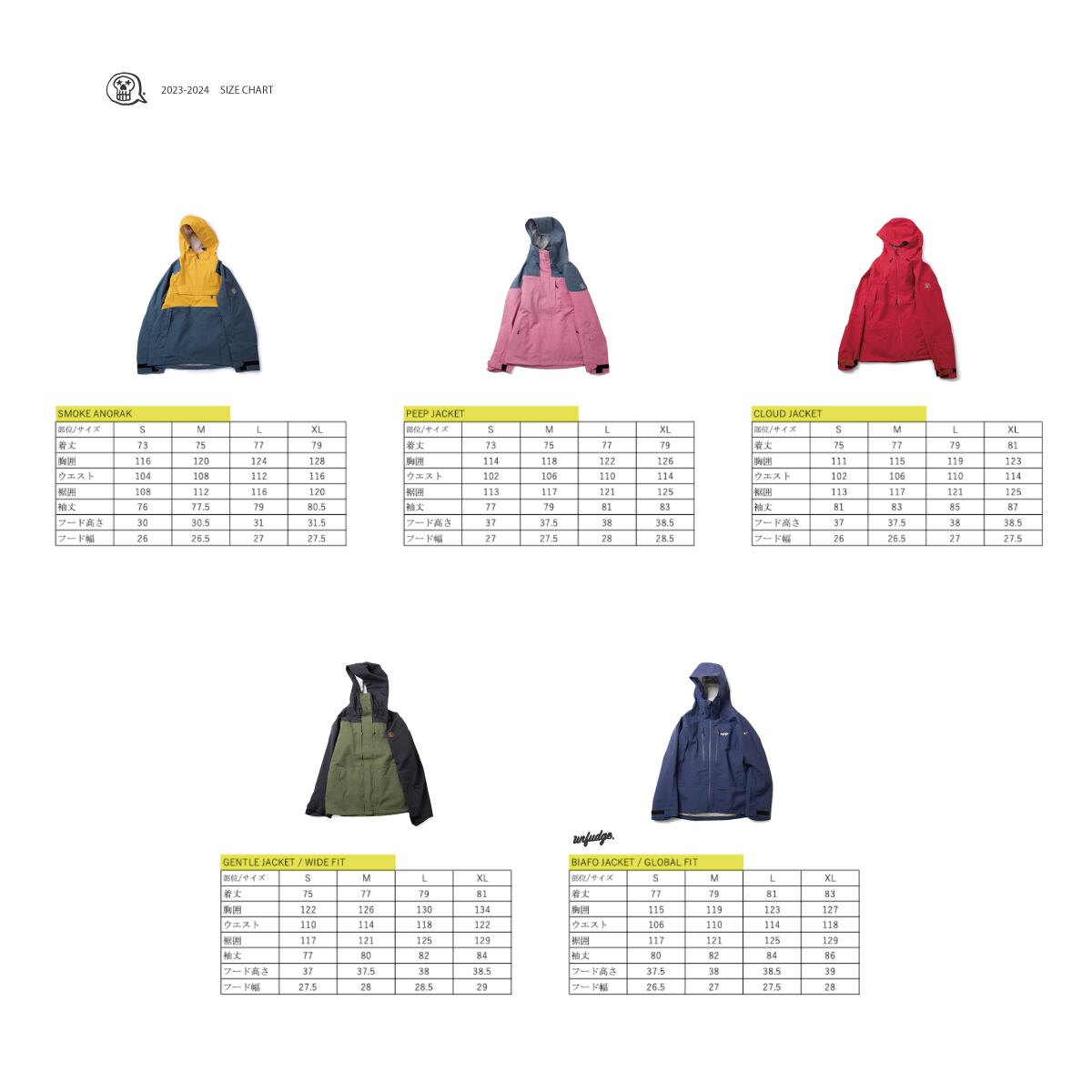 UNFUDGE アンファッジ SMOKE ANORAK BLUEGREY UNFUDGE SMOKE ANORAK JACKET SNOWBOARD OUTERWEAR WEAR 2023-2024