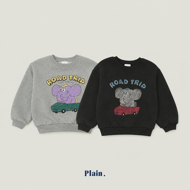 【取寄】plain|elephant sweatshirt|ゾウスウェット|XS-XL|kids|26 autumn