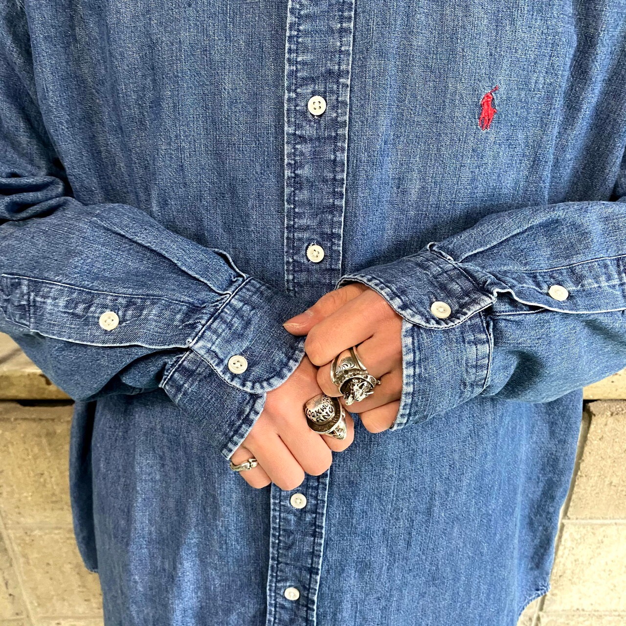Polo by Ralph Lauren ポロバイラルフローレン 長袖 デニムシャツ 