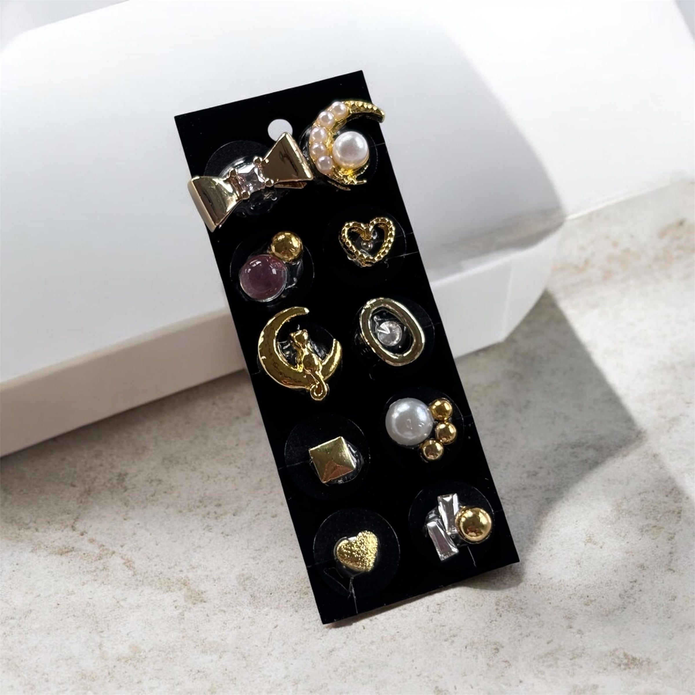 再販】まるで氷 ピアス イヤリング レジンパーツ×シルバービーズ