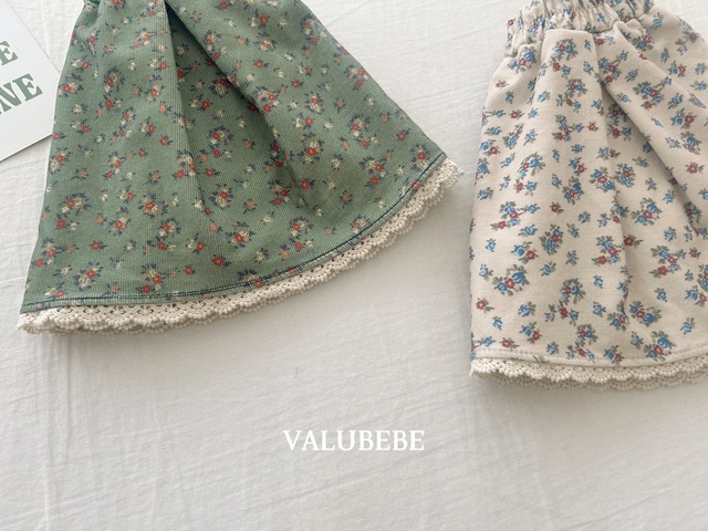 【予約/特典】valu bebe / Garnet flower skirt