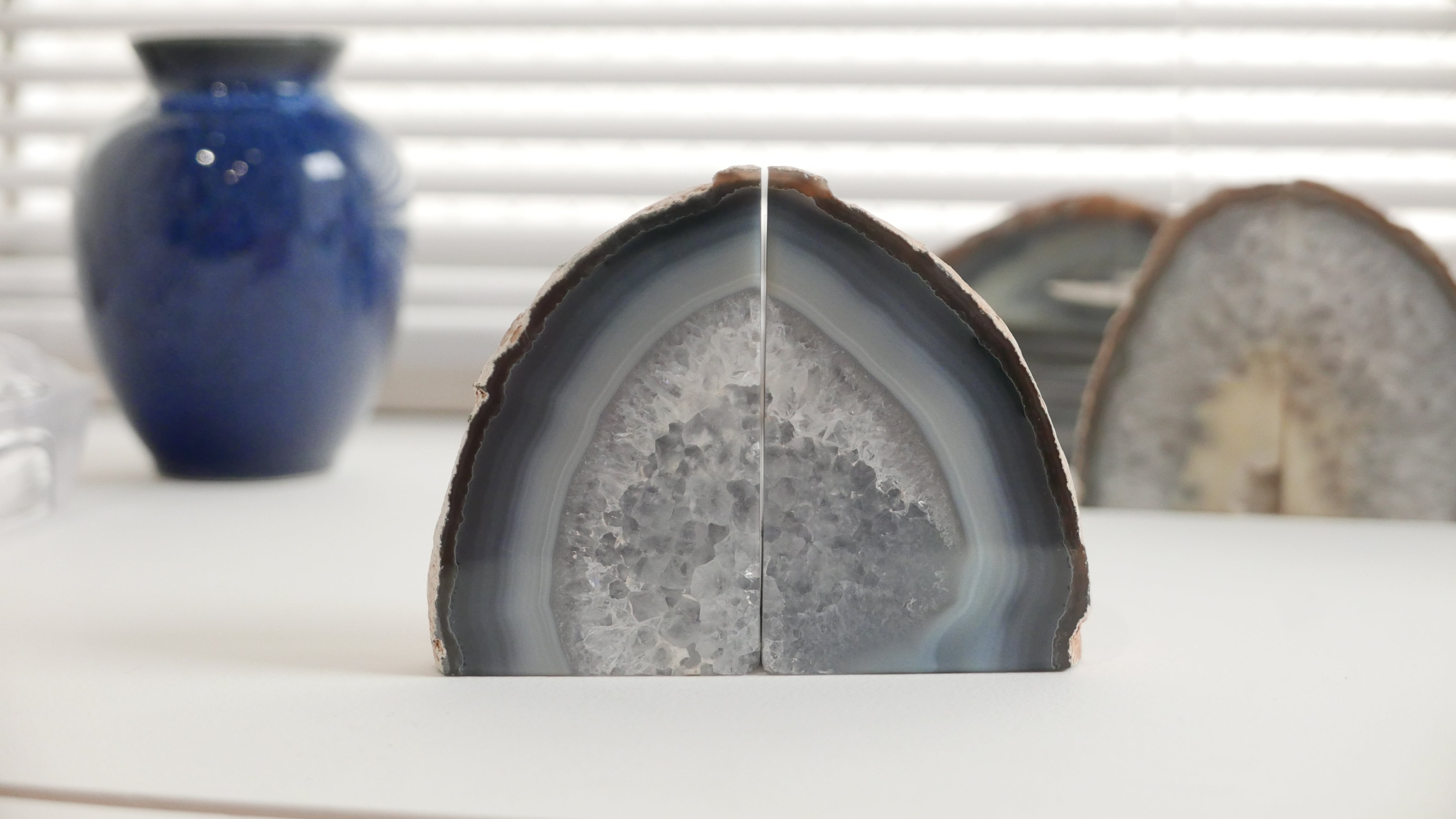 agate bookends #1