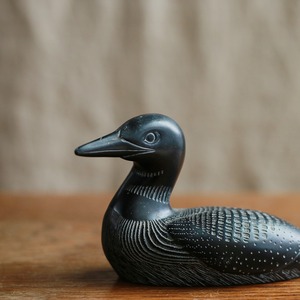 カナダからやってきた、石材のカモの親