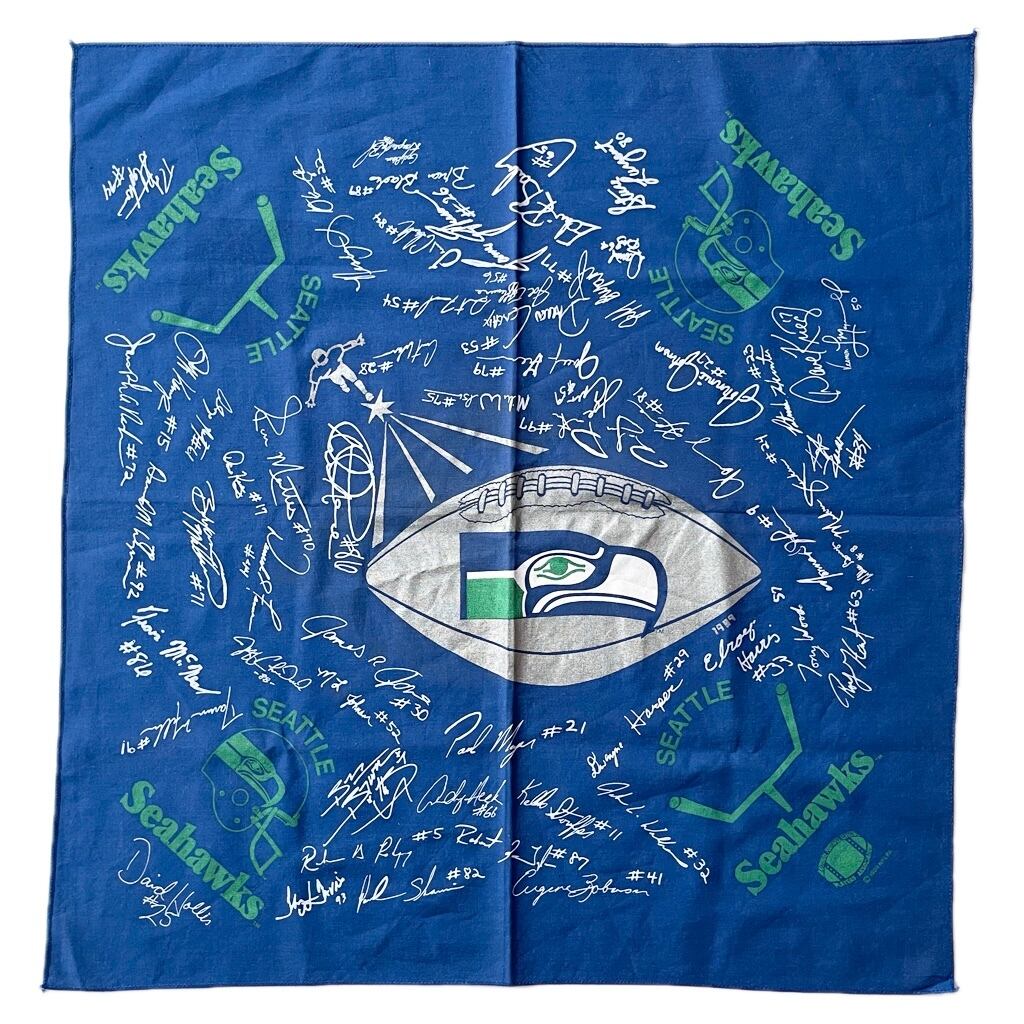 【Good】80s NFL Seahawks ヴィンテージバンダナ