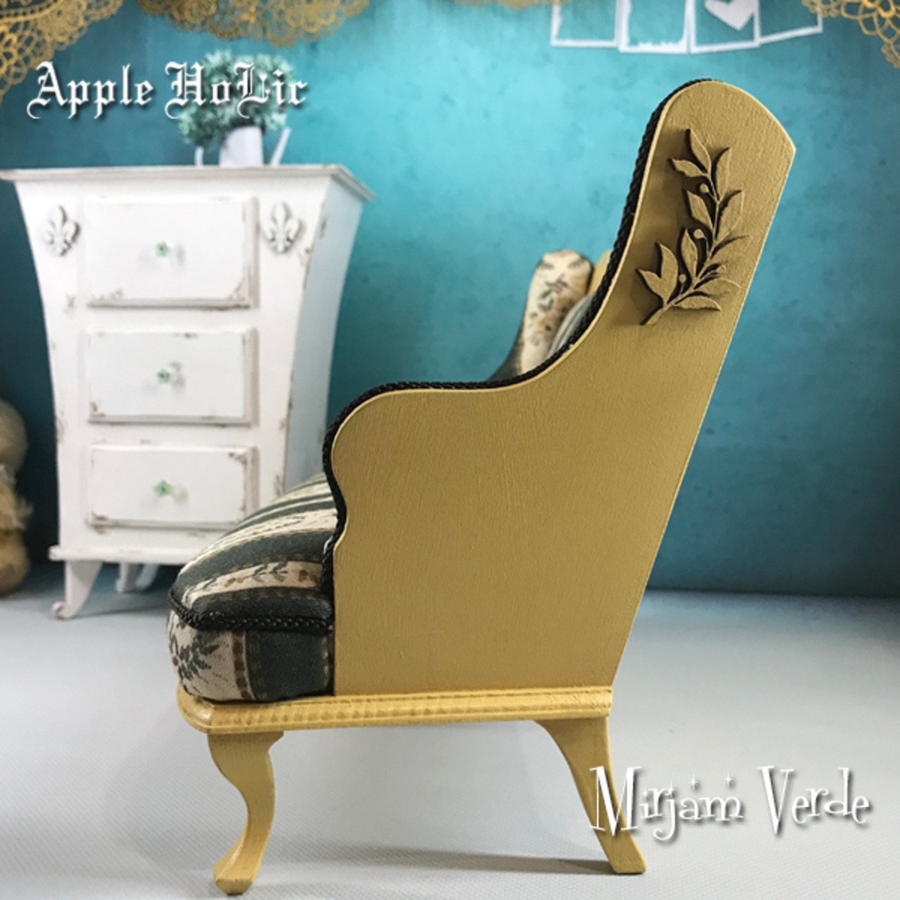 1/6 ドール チェア【Mirjam Varde・ミリヤム ヴェルデ】二人掛け