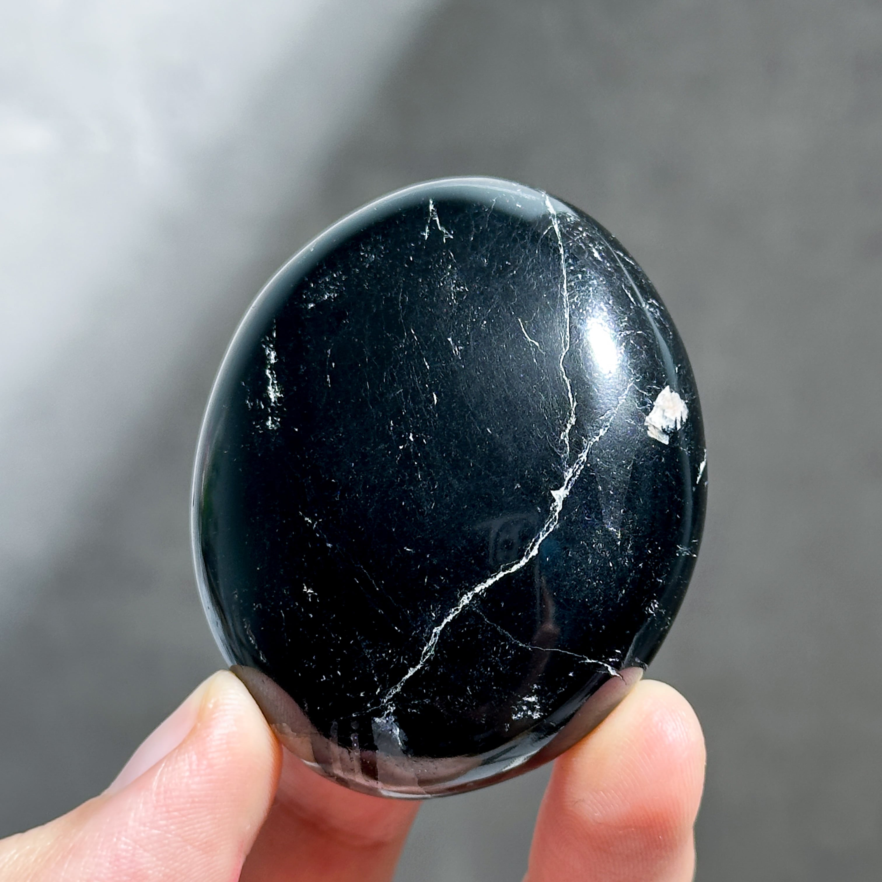 ブラックトルマリン パームストーン44◇ Black Tourmaline ◇天然石