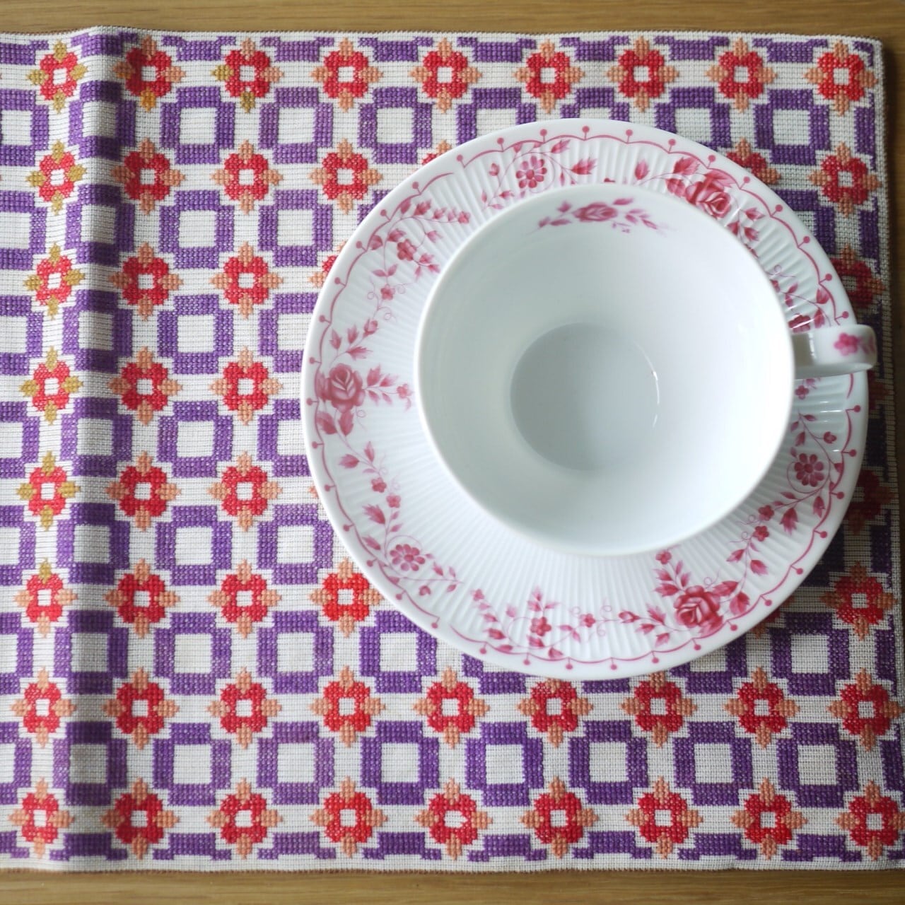 クロスステッチ テーブルセンター イギリス