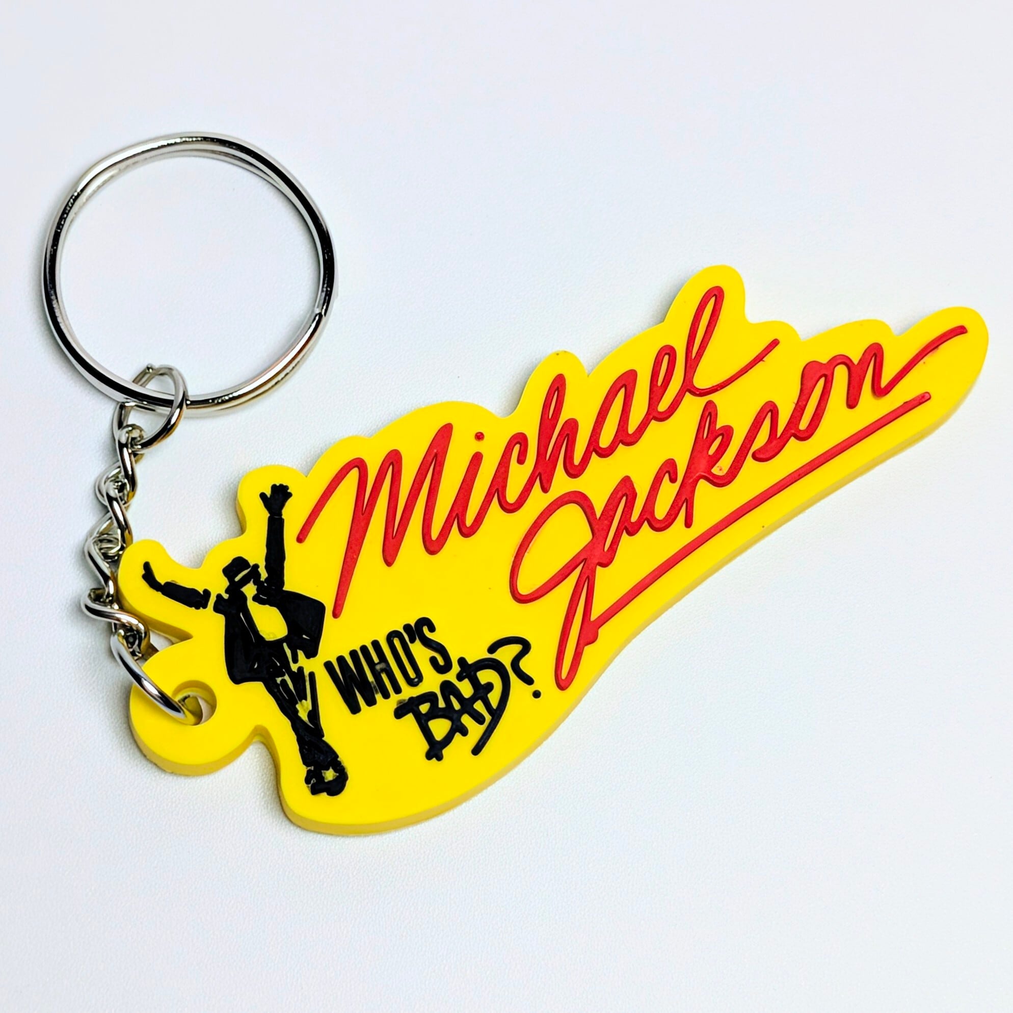 送料無料！ ★ラバーキーホルダー★ 〘5202〙【 Michael Jackson ( マイケルジャクソン )】 〚アメリカン雑貨 アメトイ〛
