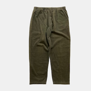 USED - corduroy rubber pants (XL) - olive