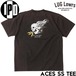 IPD アイピーディー Tシャツ 半袖 メンズ プリントTシャツ バックプリント スカル ロゴ 綿100% ACES SS TEE IPDSSAC-1121 BLK 日本代理店正規品