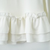 Volant Blanc Frill Long Tee F0467