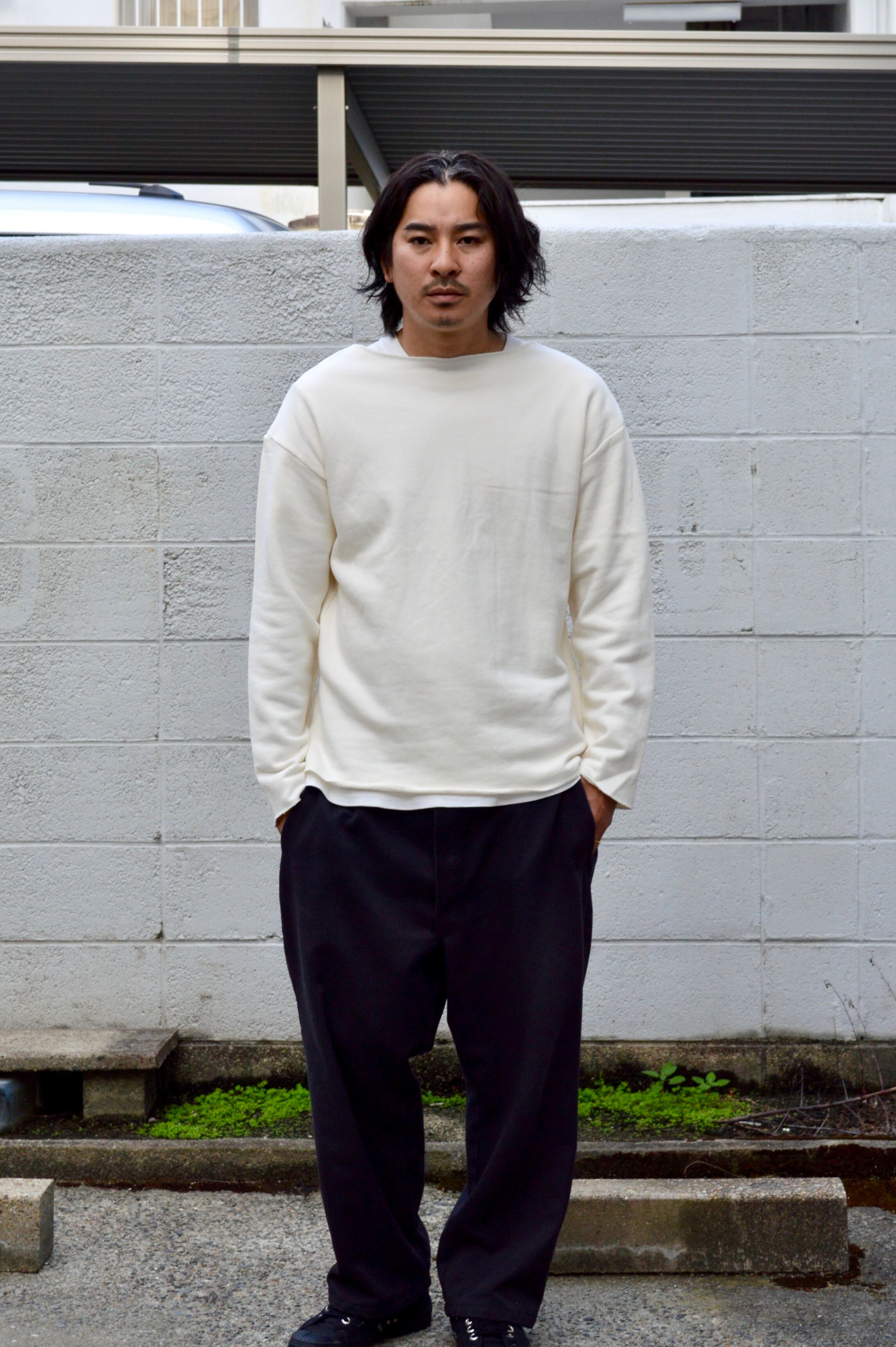 Swedish Army 70s Reproduct Boatneck Under Sweat White スウェーデン