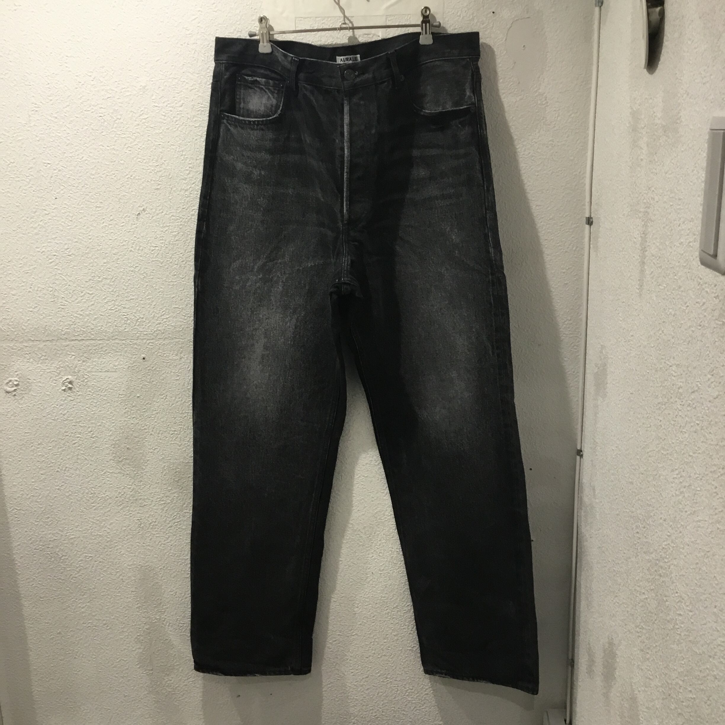 AURALEE オーラリー A24AP02DH 24AW SELVEDGE FADED HEAVY DENIM WIDE 