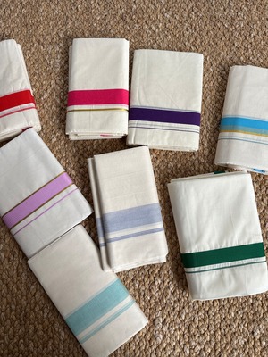 Indian cotton ルンギ