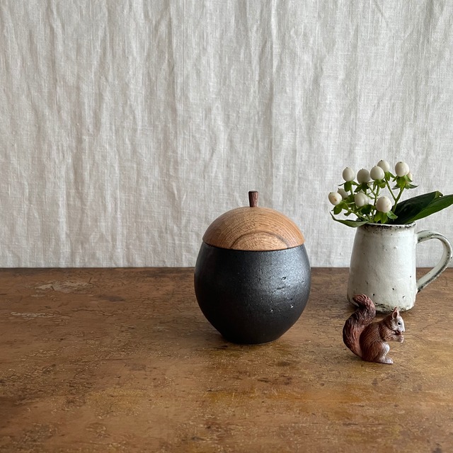 牧野 潤 木のふたもの 耳なし中 器と雑貨 どんぐり 牧野 潤 木のふたもの 耳なし中 器と雑貨 どんぐり