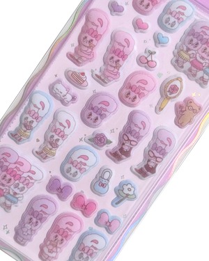 コットンパフィシール　エスターバニー　グループ