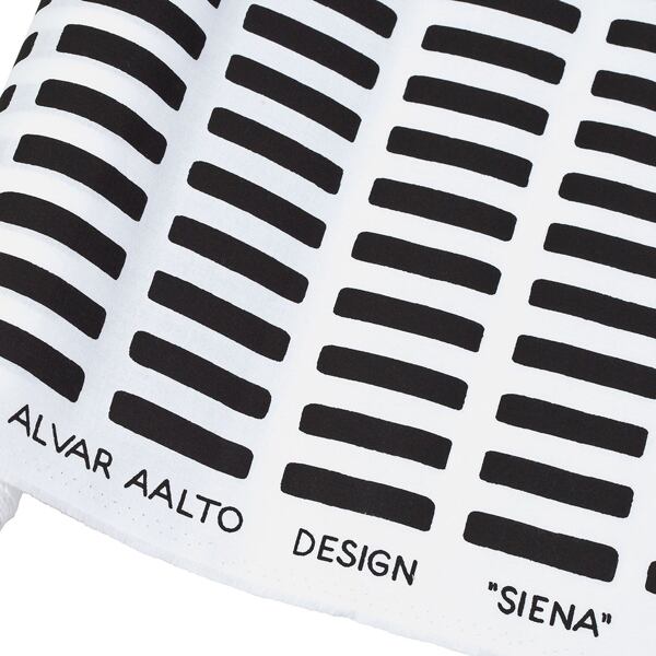 Artek(アルテック) Siena(シエナ) コーテッドコットン生地 100cm ホワイト/ブラック