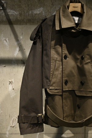 【26AW | MEN】Feng Chen Wang フェンチェンワン / ジャケット / DECONSTRUCTED SHORT TRENCH COAT  FUF22JK26