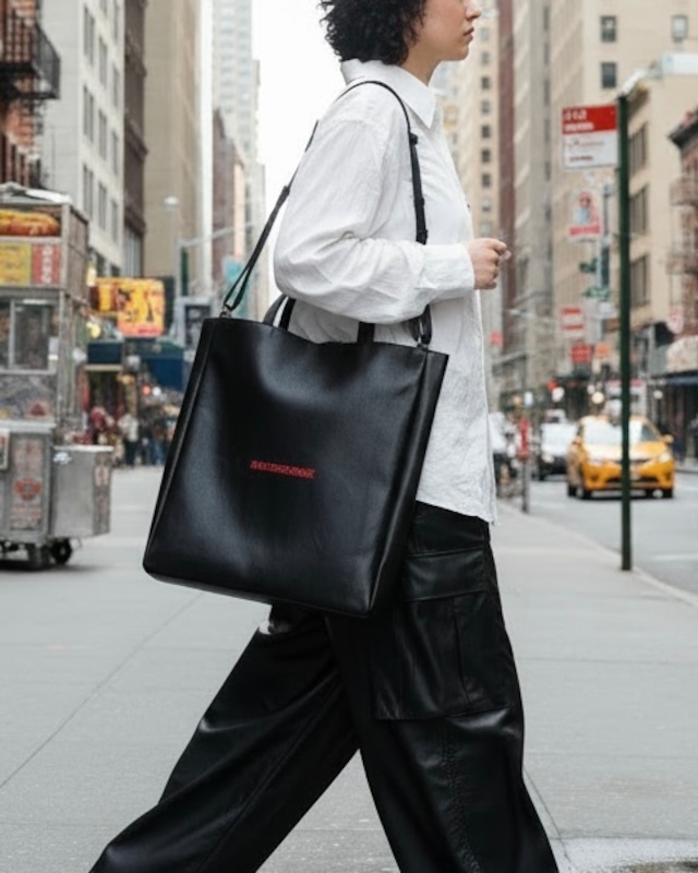 【５月上旬】A4スクエアバッグ｜ブラック