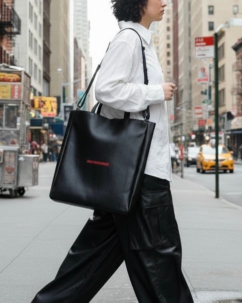 【5月上旬】A4スクエアバッグ|ブラック