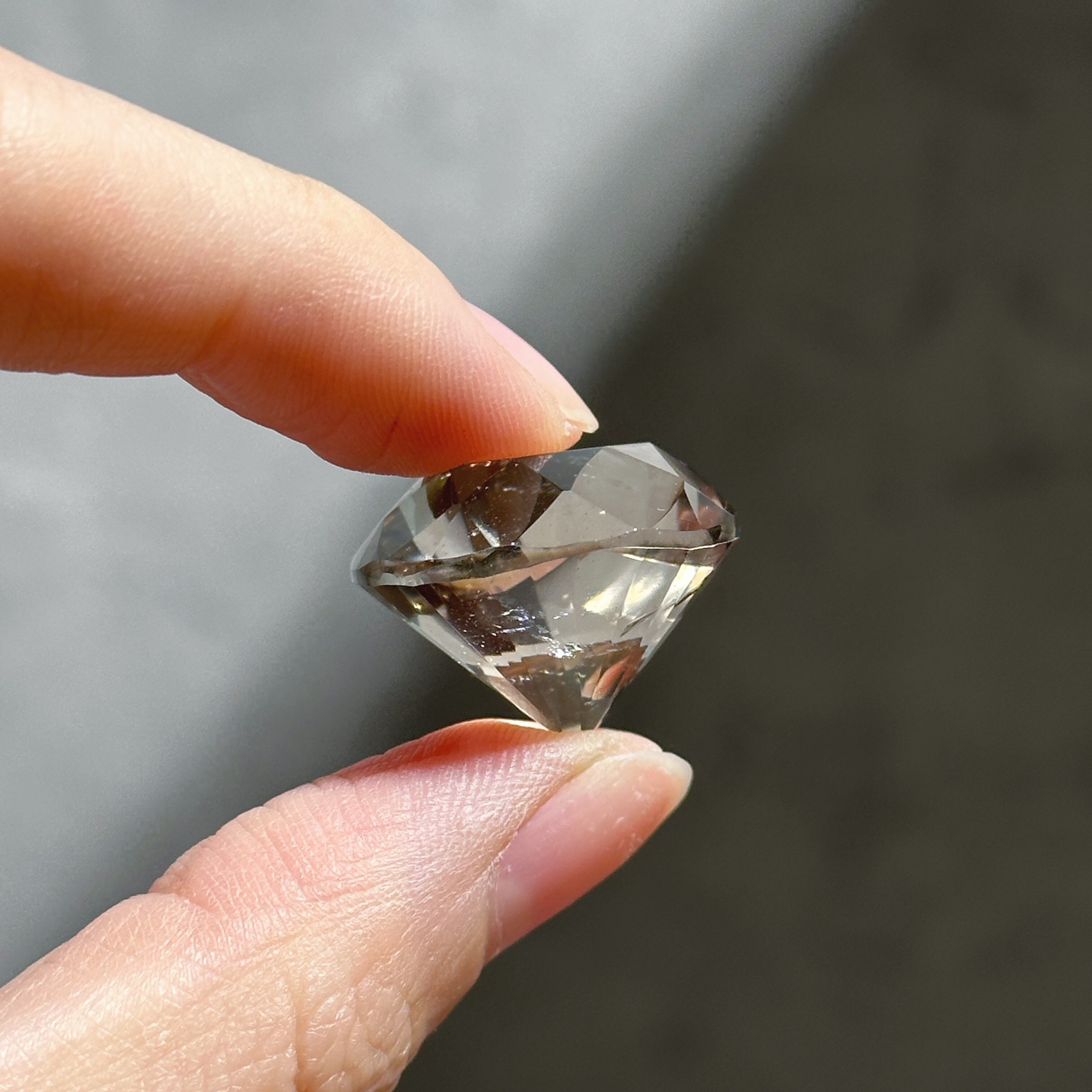 高品質　シトリン　ダイヤモンド　ダイヤモンドカット　天然石 シトリン（黄水晶） ミニダイヤモンドカット01◇ Citrine ◇ 天然石
