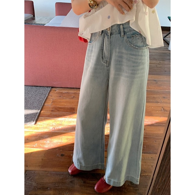 Denim wide pants　M4045